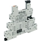 Finder - Support 6A 250V 24V AC/DC, pour série 3980, bleu, à ressort, 6,2mm