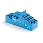 Finder - Support 10A 250V série 5532, 5534, bleu, étrier plastique, Push-in