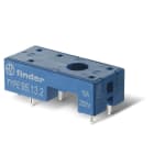 Finder - Support CI 12A 250V série 4031 bleu, étrier métallique bas profil
