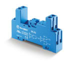 Finder - Support 10A 250V séries 4051, 4052, 4061, bleu, étrier métallique, à cage