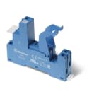 Finder - Support 16A 250V série 4661, bleu, étrier métallique, à cage