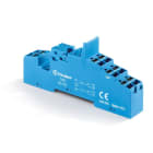 Finder - Support 8A 250V série 4652, bleu, étrier métallique, Push-in
