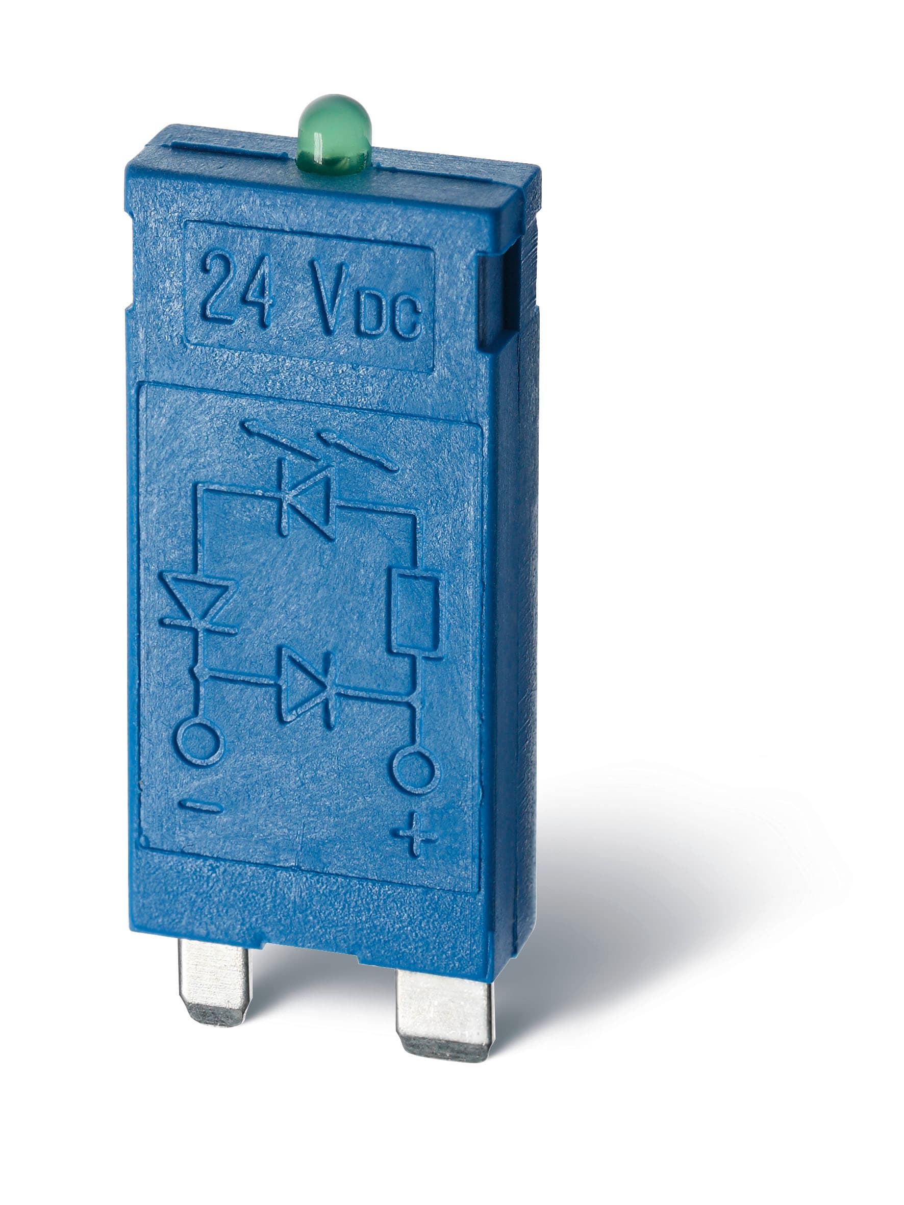 Finder - Module LED + diode 110 à 220 DC (+A2, polarité inverse) série 9563