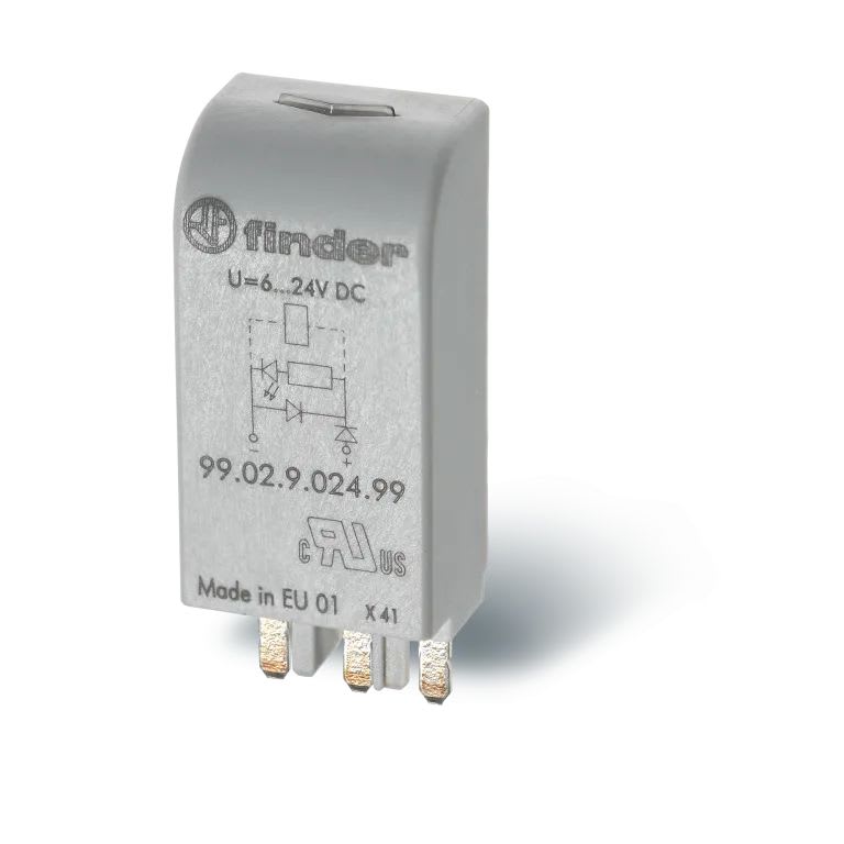 Finder - Module LED + diode 110 à 220 DC (+A1, polarité standard) série 9503, 9505