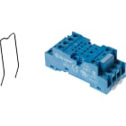 Finder - Support 10A 250V série 5532, bleu, étrier plastique, bobine et contacts séparés