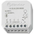Finder - Actionneur multifonction YESLY 2NO 6A 230V AC, Bluetooth, à encastrer