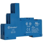 Finder - Support 10A 250V série 4031 bleu, étrier plastique, à cage