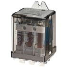 Finder - Relais de puissance 3RT 16A 230V AC, bouton test et indicateur mécanique AgSnO2