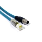 Acksys - Cable Ethernet Ultra Lock M12 codage X 8 brins 2m