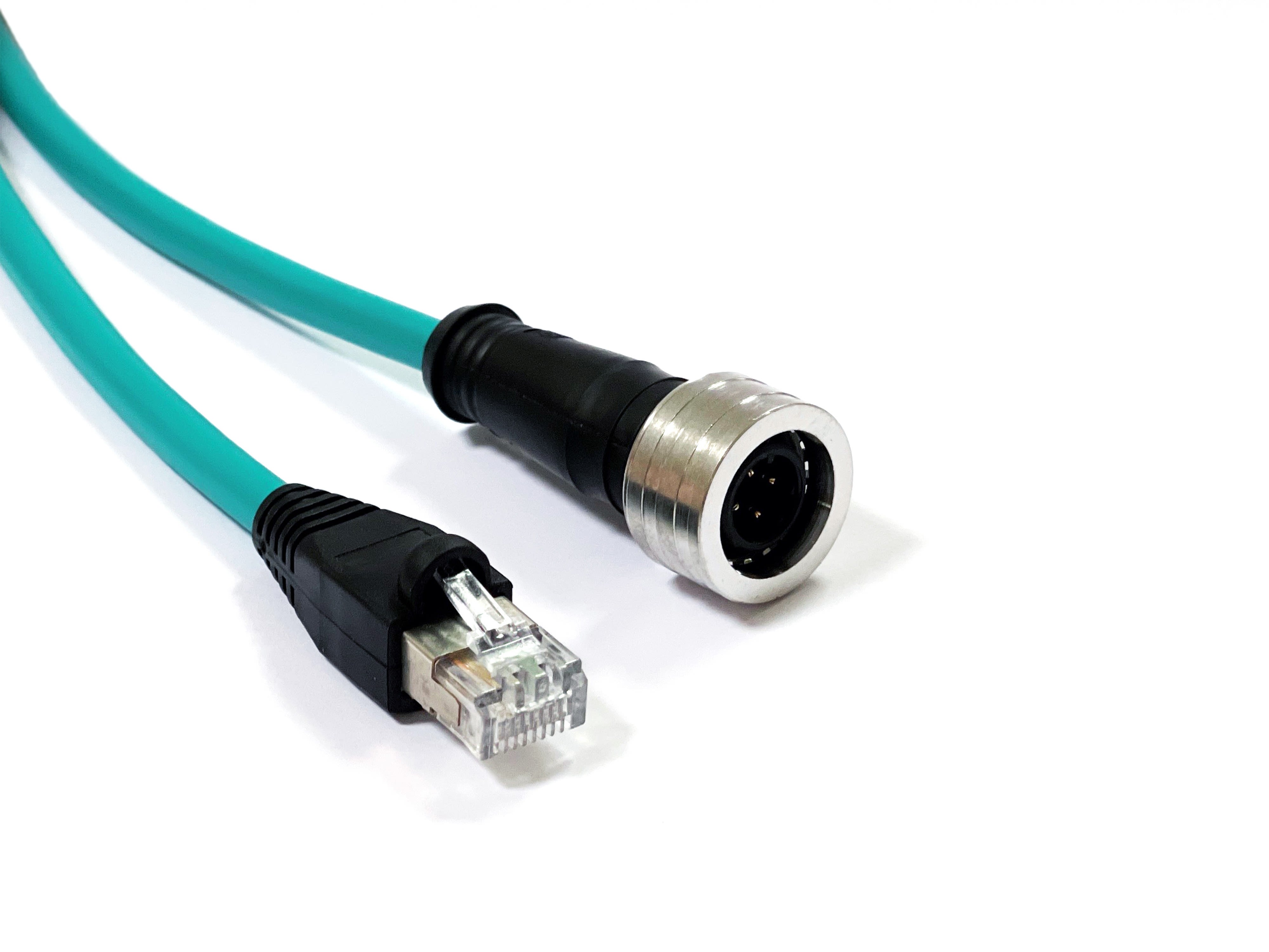 Acksys - Câble Ethernet Ultra Lock M12 4 brins 10m