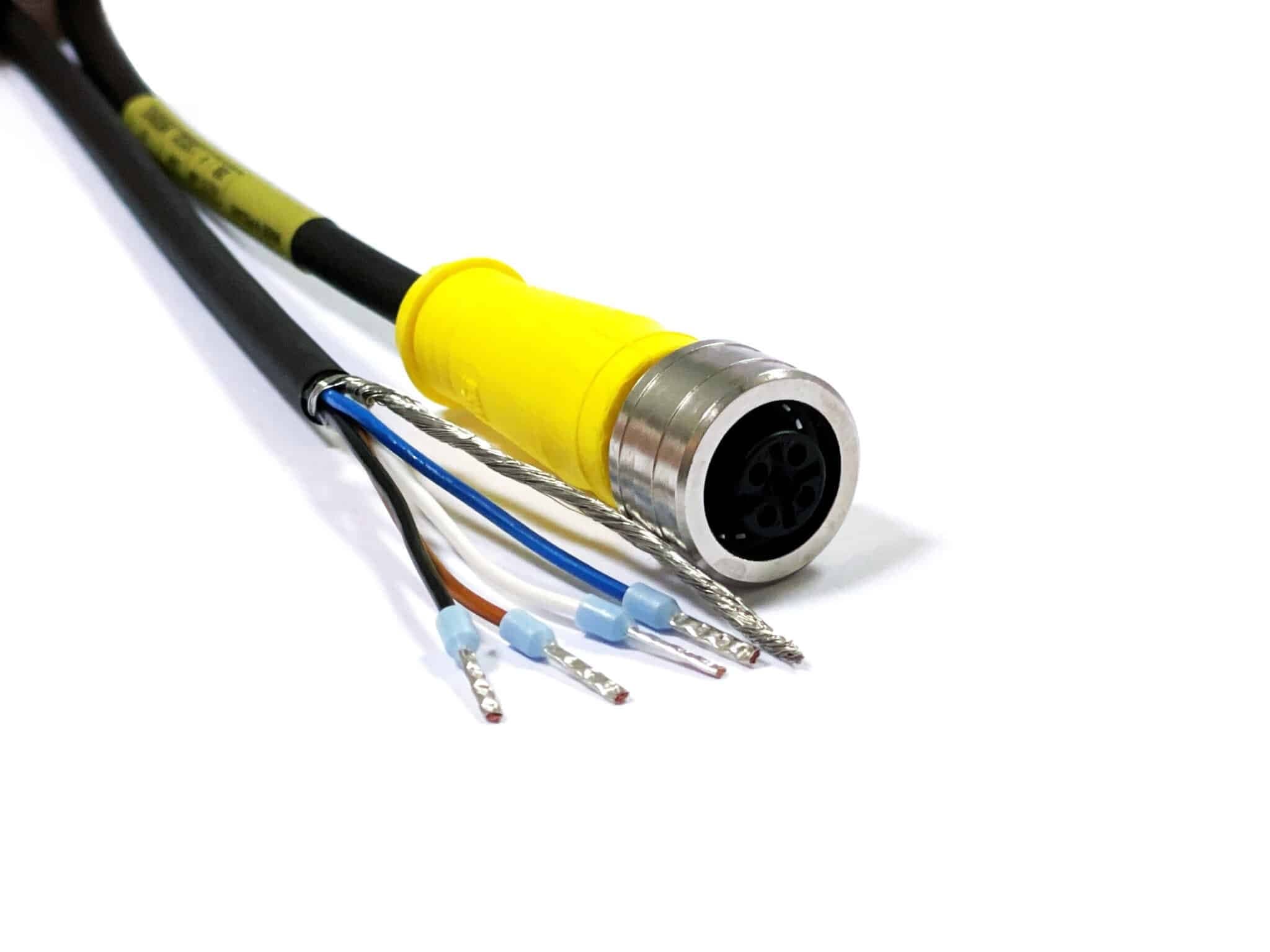 Acksys - Câble alimentation à visser M12 4 brins brins 10m
