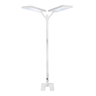 Radian - Luminaire LED sur pied ludic touch deporte double 50W simultane 4000K 6864LM