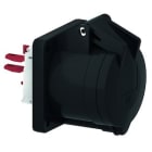 Bals - Socle de prise noir Quick-Connect tableau droit 400V 3P+T 6h 32A IP44