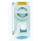 Bals - Prise commandée 230V 3P+T 9H 16A IP67, ral 5015 bleu