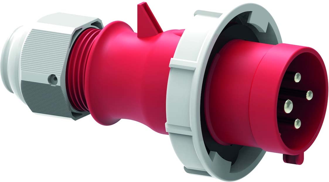 Bals - Fiche avec presse-étoupe 400V 3P+T 3h 32A IP67 pour conteneur frigorifique