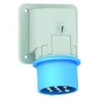 Bals - Socle de connecteur 230V 6P+T 9h 16A IP44 Multibroches, gamme TE.