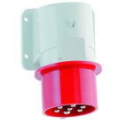 Bals - Socle de connecteur saillie 400V 6P+T 6h 16A IP44 Multibroches, gamme TE.