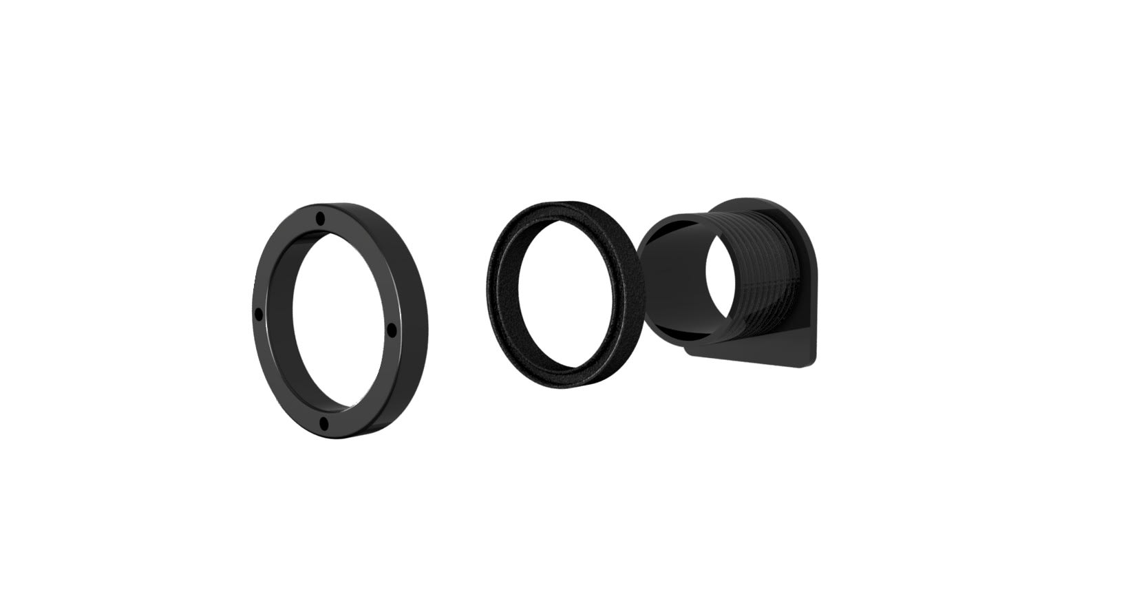 Bals - Passe cable lateral M50 pour couplage horizontal noir VARIABOX