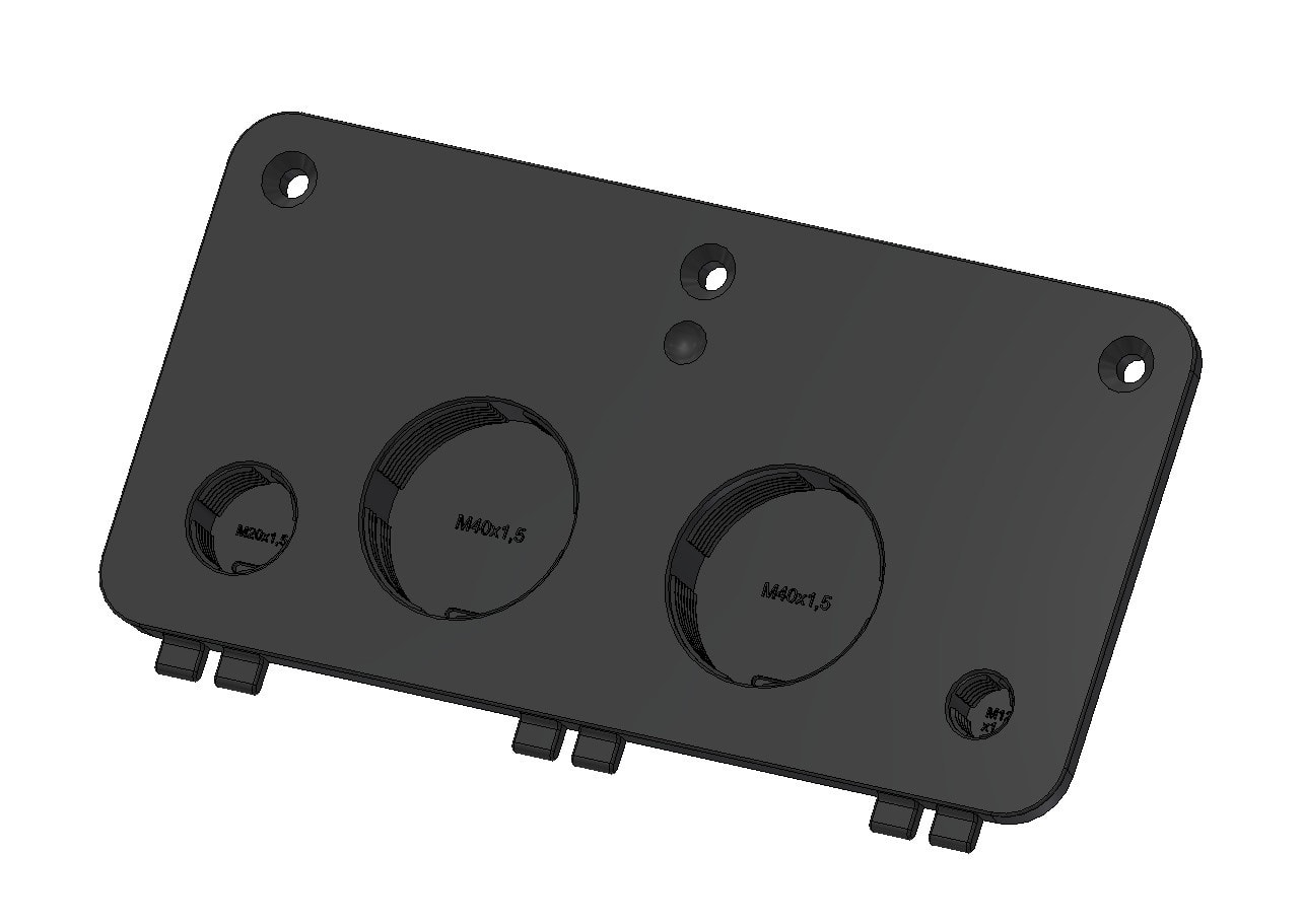 Bals - Plaque pour presse-étoupe prépercée 2M40 - 1M20 - 1M12