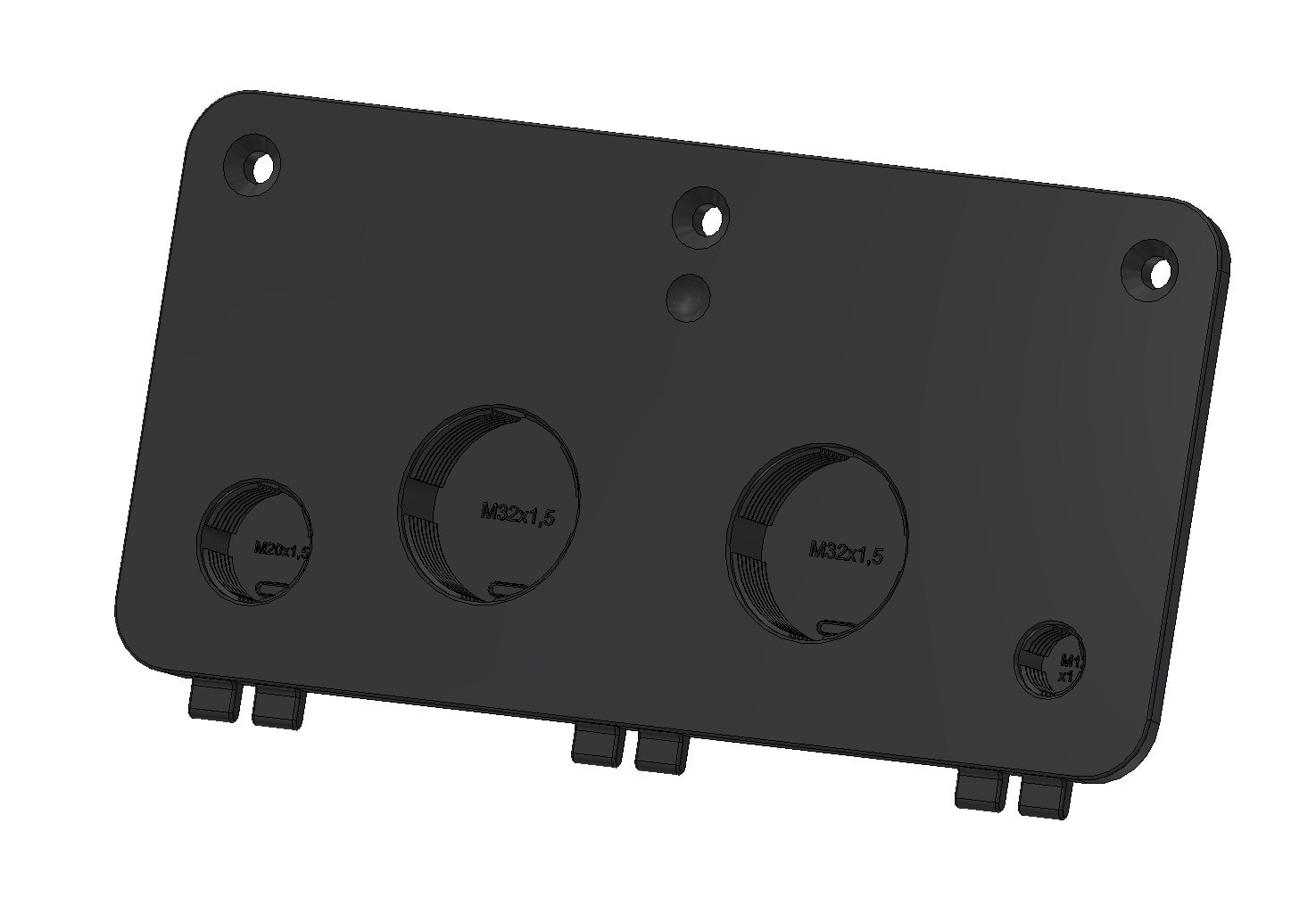 Bals - Plaque pour presse-étoupe prépercée 2M32 - 1M20 - 1M12