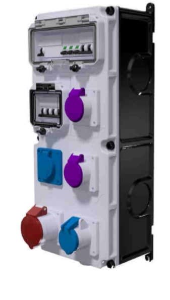 Bals - Coffret d'usine VARIABOX triphase +N 63A 30mA IP44 5PC