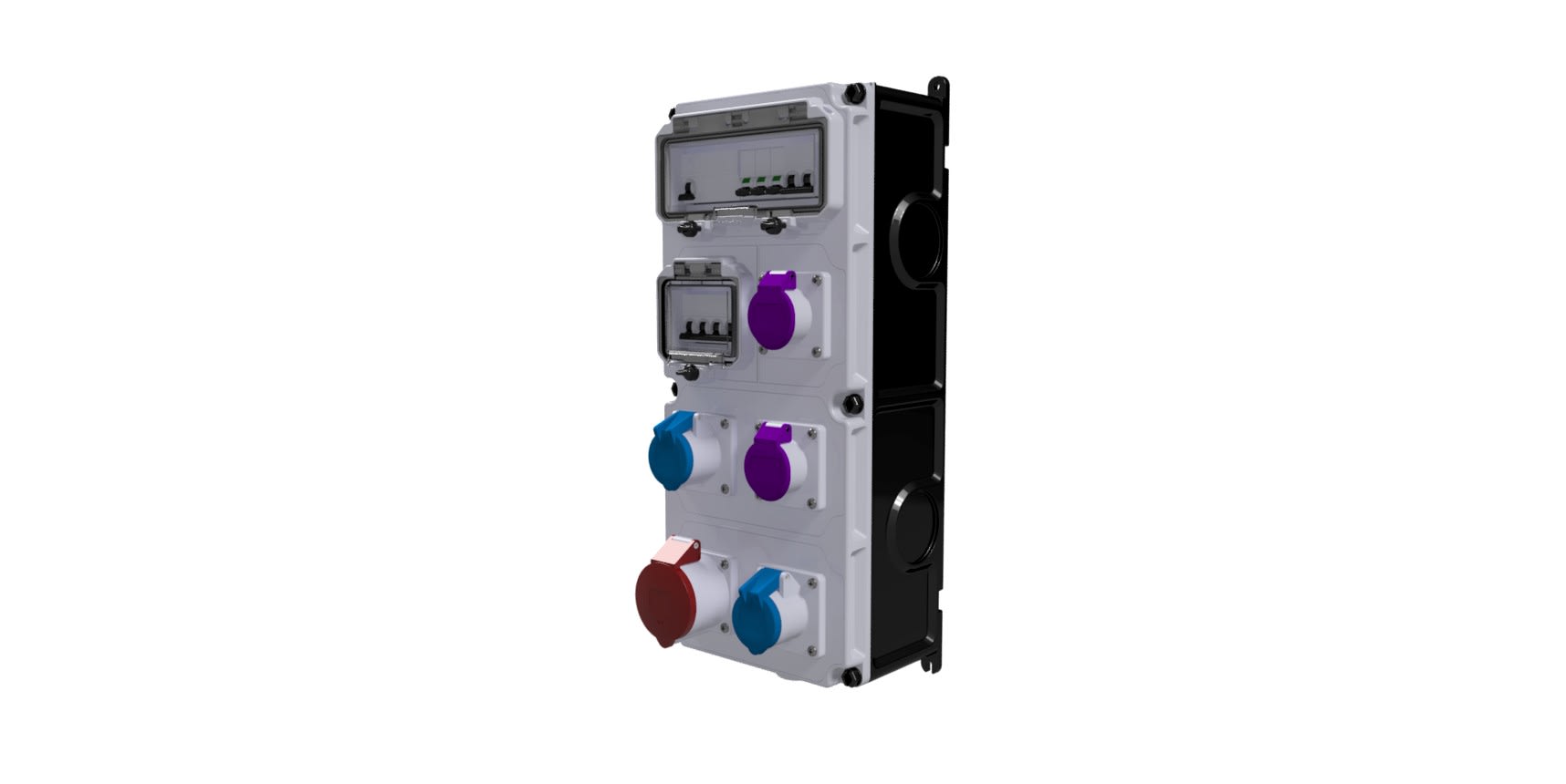 Bals - Coffret d'usine VARIABOX triphase + N 40A 30mA +5PC + PROTEC.