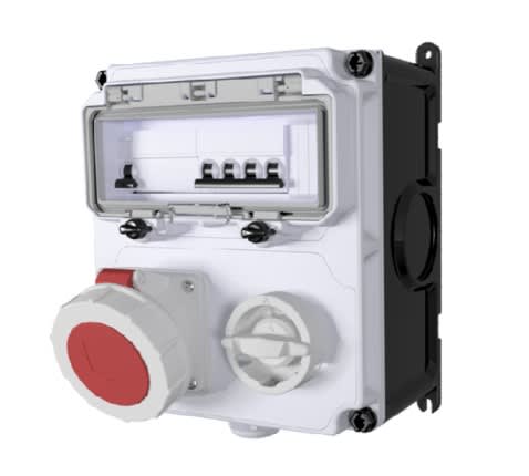 Bals - Coffret PCI VARIABOX triphase +N 16A 400V IP67 + PROTEC.