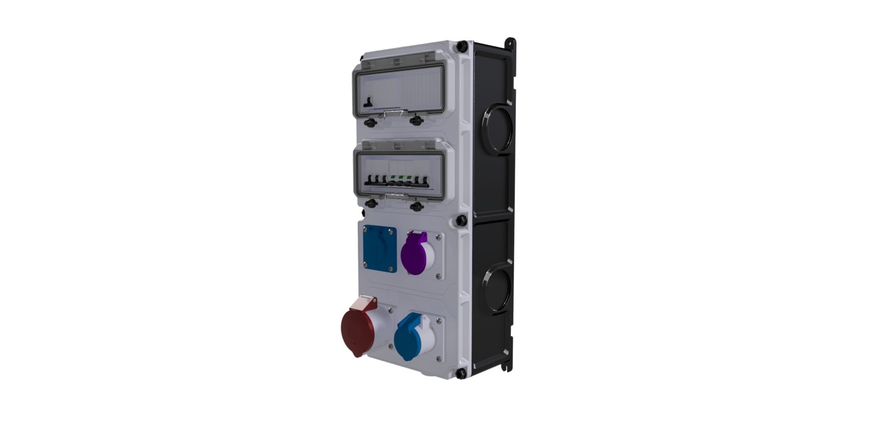 Bals - Coffret d'usine VARIABOX triphasé +N 63A 30mA IP44 4PC