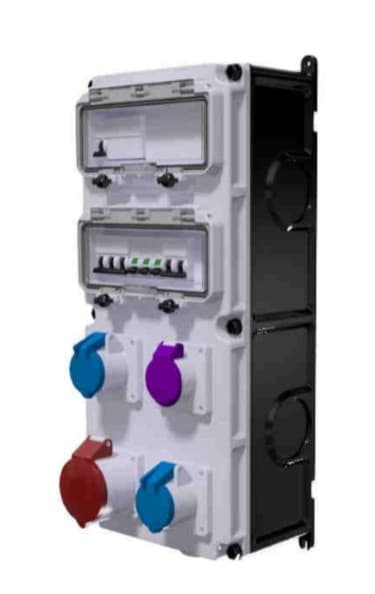 Bals - Coffret d'usine VARIABOX triphasé +N 63A 30mA IP44 4PC