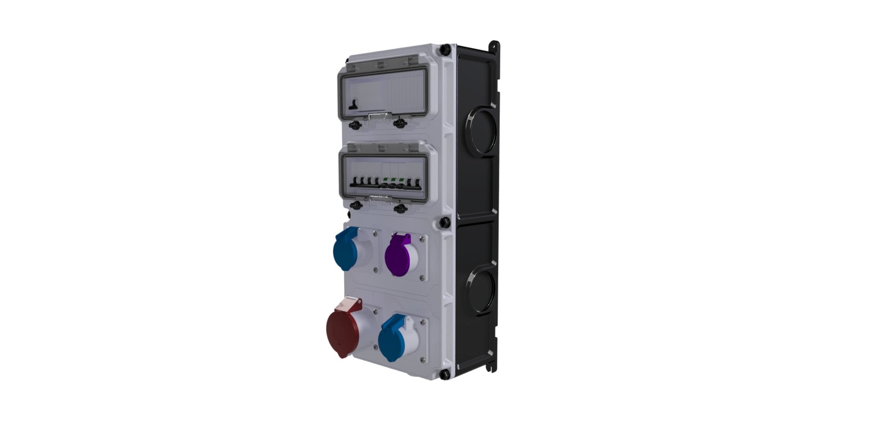 Bals - Coffret d'usine VARIABOX triphasé +N 63A 30mA IP44 4PC