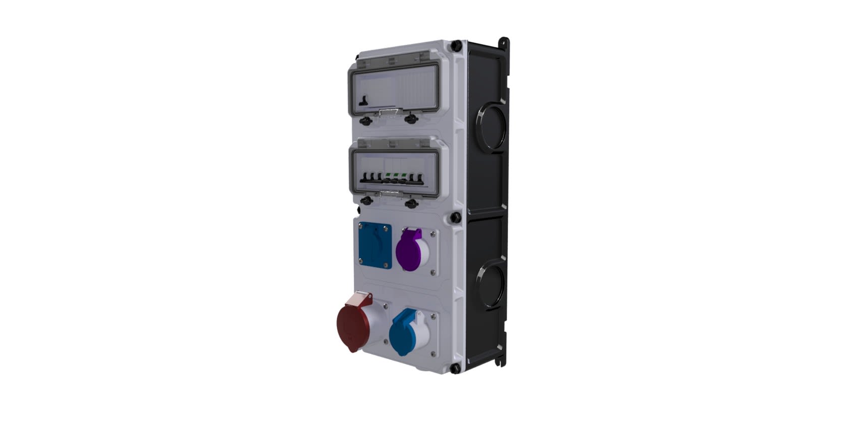 Bals - Coffret d'usine VARIABOX triphase +N 40A 30mA IP44 4PC