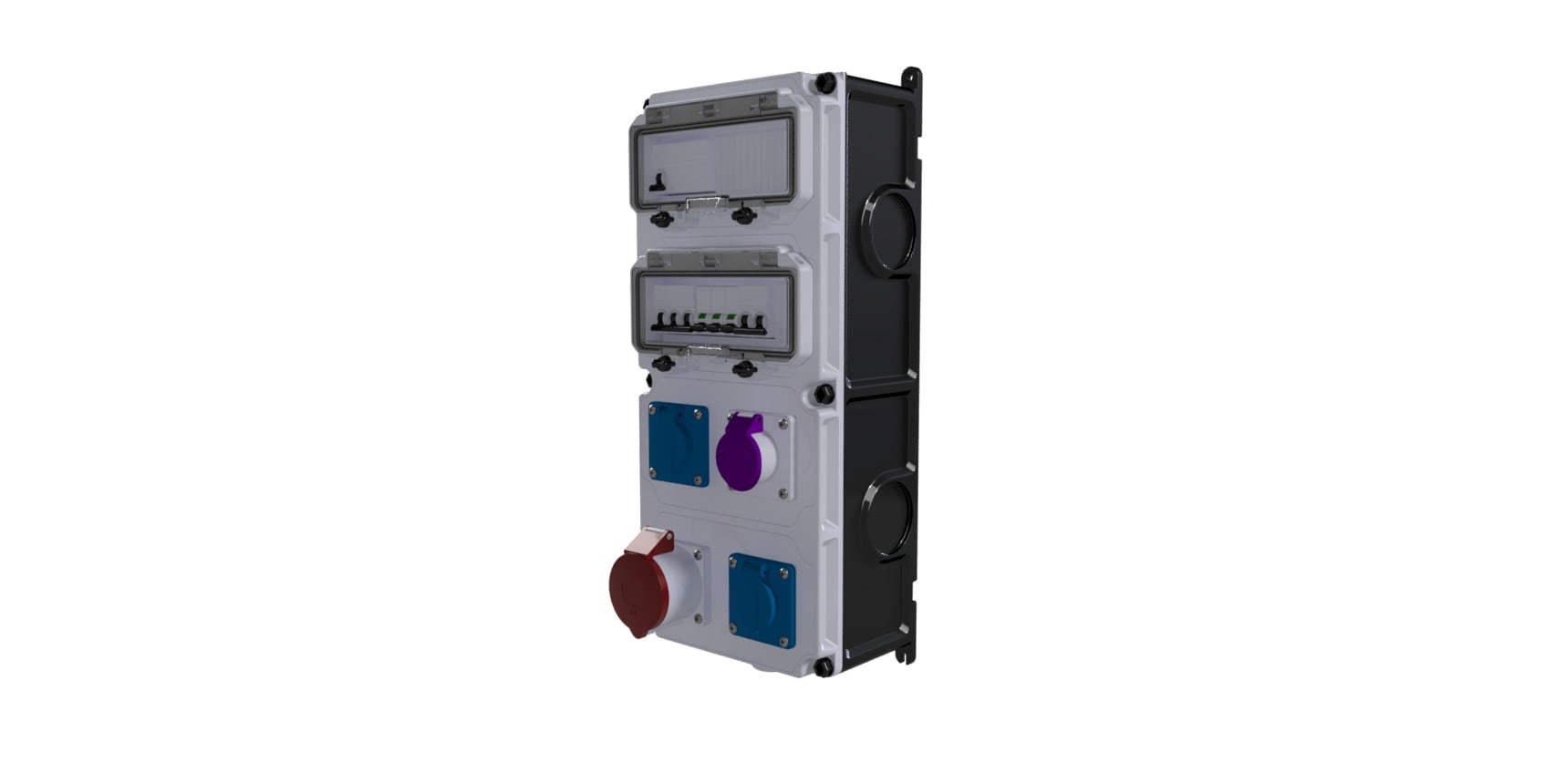 Bals - Coffret d'usine VARIABOX triphasé +N 40A 30mA IP44 4PC