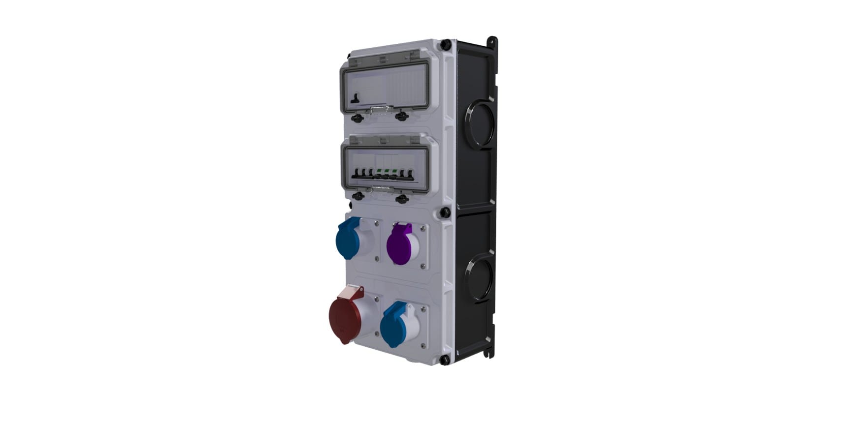 Bals - Coffret d'usine VARIABOX triphasé +N 40A 30mA IP44 4PC