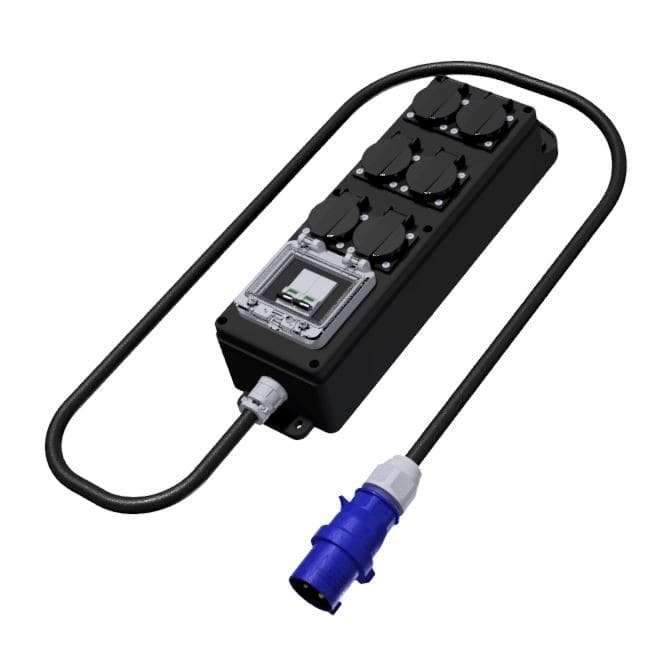 Bals - Coffret de distribution - 2 Disj PH-N 16A + 6PC NF + 3M cable