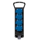 Bals - Coffret multiprises caoutchouc IP44 IK10 4 prises NF + cable + Fiche