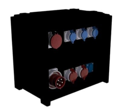 Bals - Coffret EVOBOX portable 125A -Taille L - IP44 IK10, pour l'évènementiel