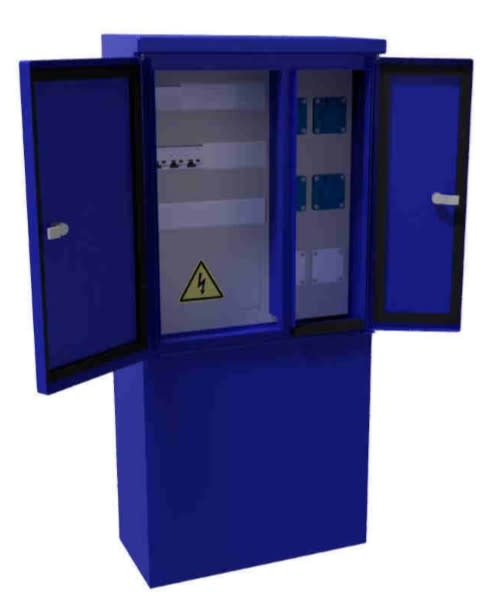 Bals - Borne prises MARCHES & EMPLAC. FORAINS - triphase + N