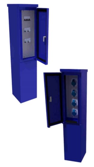 Bals - Borne prises MARCHES & EMPLAC. FORAINS - triphase + N 4PC CEI