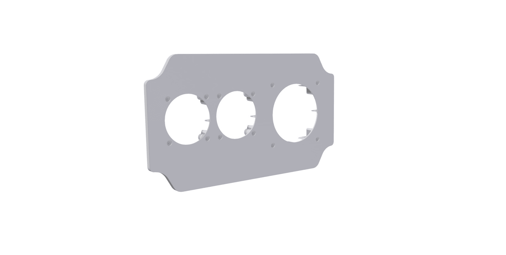 Bals - Plastron VARIABOX prépercé 2PC 38X38 1 PC 60X60mm