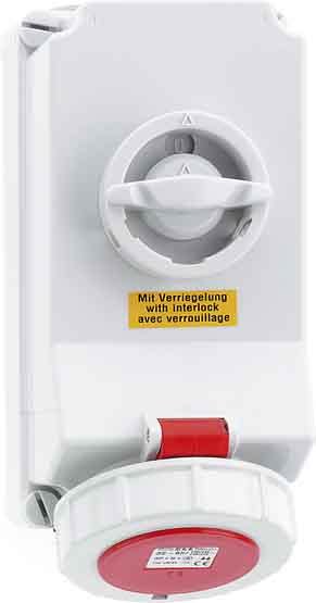 Bals - Prise commandée 400V 3P+T 3h 32A IP67 pour conteneurs frigorifiques