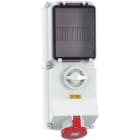 Bals - Prise commandée par interrupteur 400V 3P+T 63A IP44