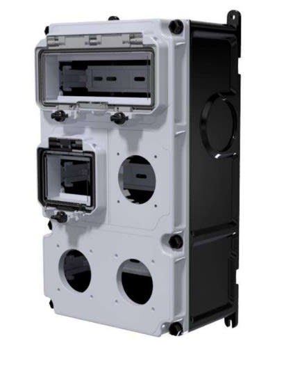 Bals - Coffret VARIABOX taille L- 3 emplacements PC + 2 fenetres (4,5 - 10 modules)