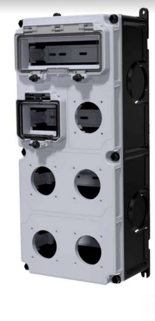 Bals - Coffret vide VARIABOX taillXL- 5 emplacements PC + 2 fenetres (4,5 - 10 modules)