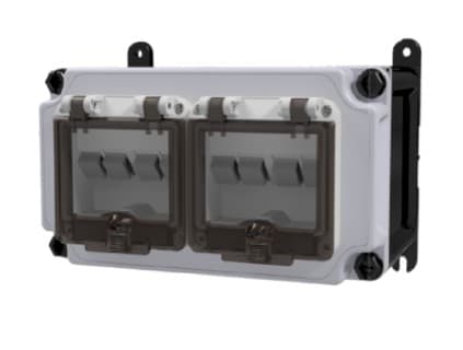Bals - Coffret vide HUB VARIABOX à équiper - Taille S- 2 fenêtres HUB 4 modules IP44