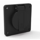 Bals - Socle de prise domestique noir 250V 2P+T 10/16A IP54 pour l'évènementiel
