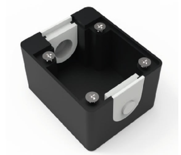 Bals - Boitier noir prise PC E:38X38