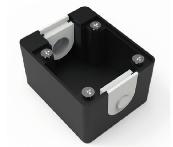 Bals - Boitier noir pour prise domestique entraxes de fixation 38X38 mm
