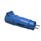 Bals - Adaptateur NF/CEE IP44 IK08 monobloc fiche domestique, socle industriel