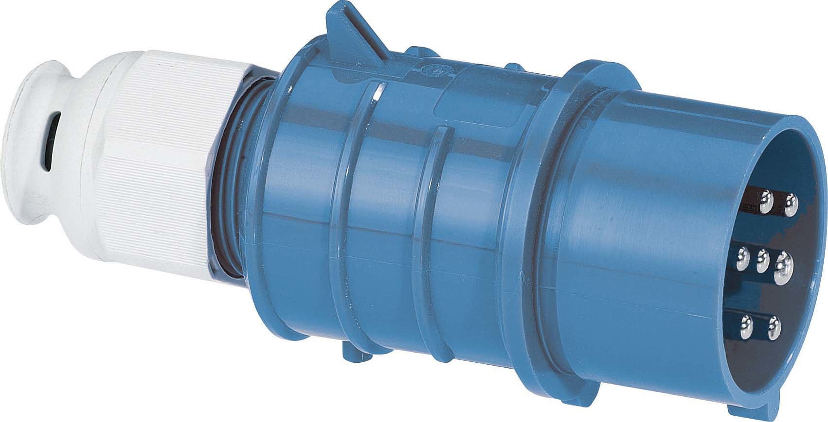 Bals - Fiche avec presse étoupe 230V 6P+T 16A IP44 Multibroches