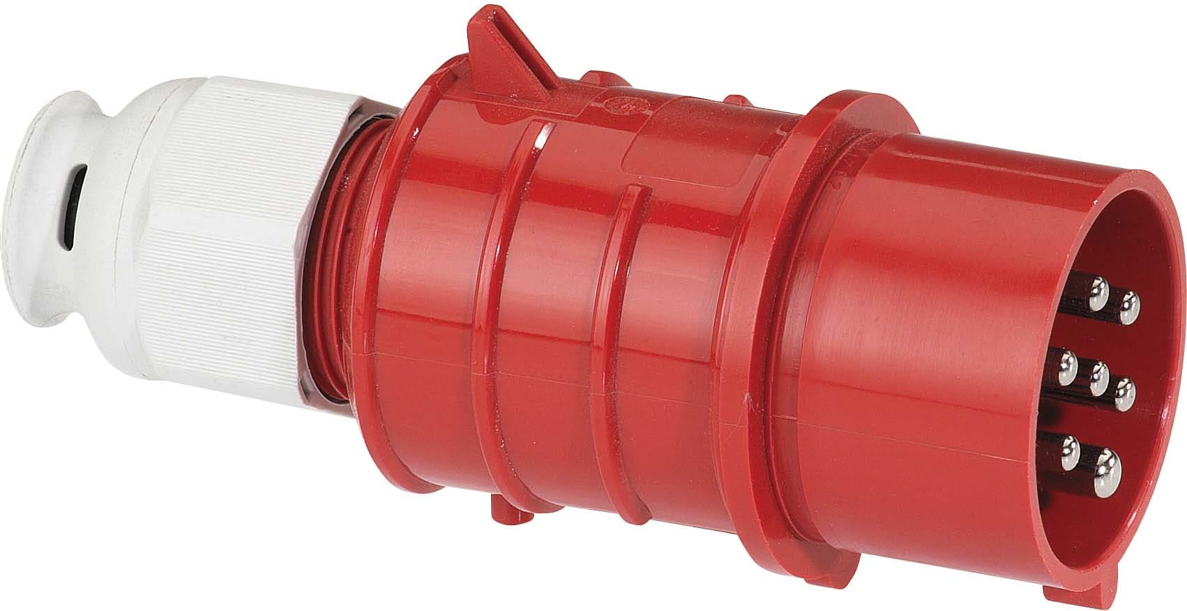 Bals - Fiche avec presse-étoupe 400V 6P+T 16A IP44 Multibroches